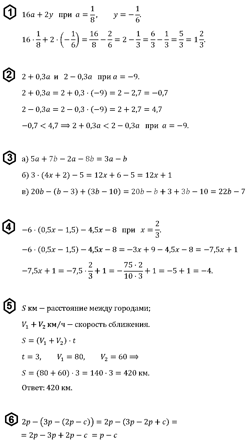 Алгебра 7 Макарычев КР-1 В2